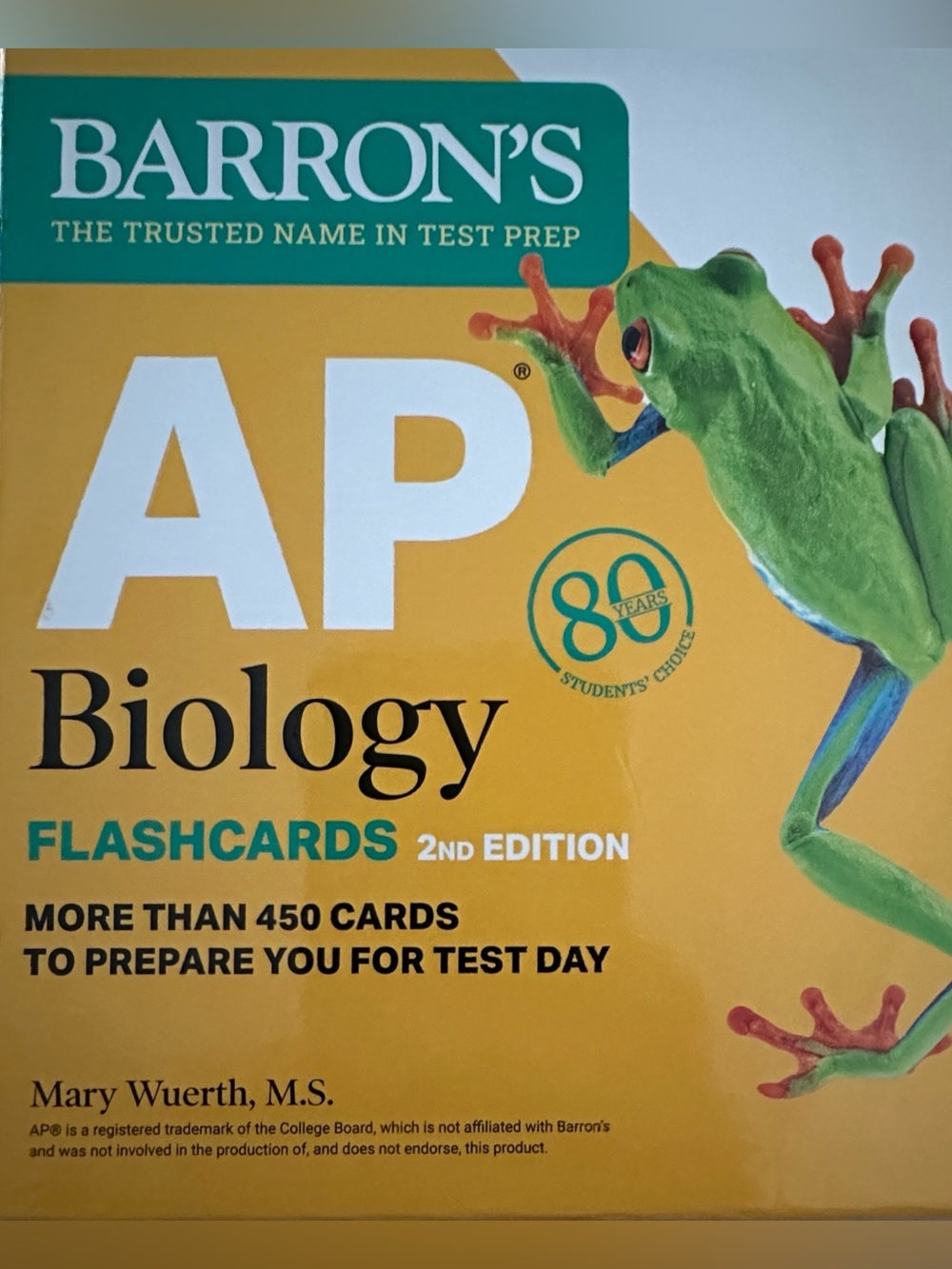 Barron’s AP Biology Flashcards - Never Used